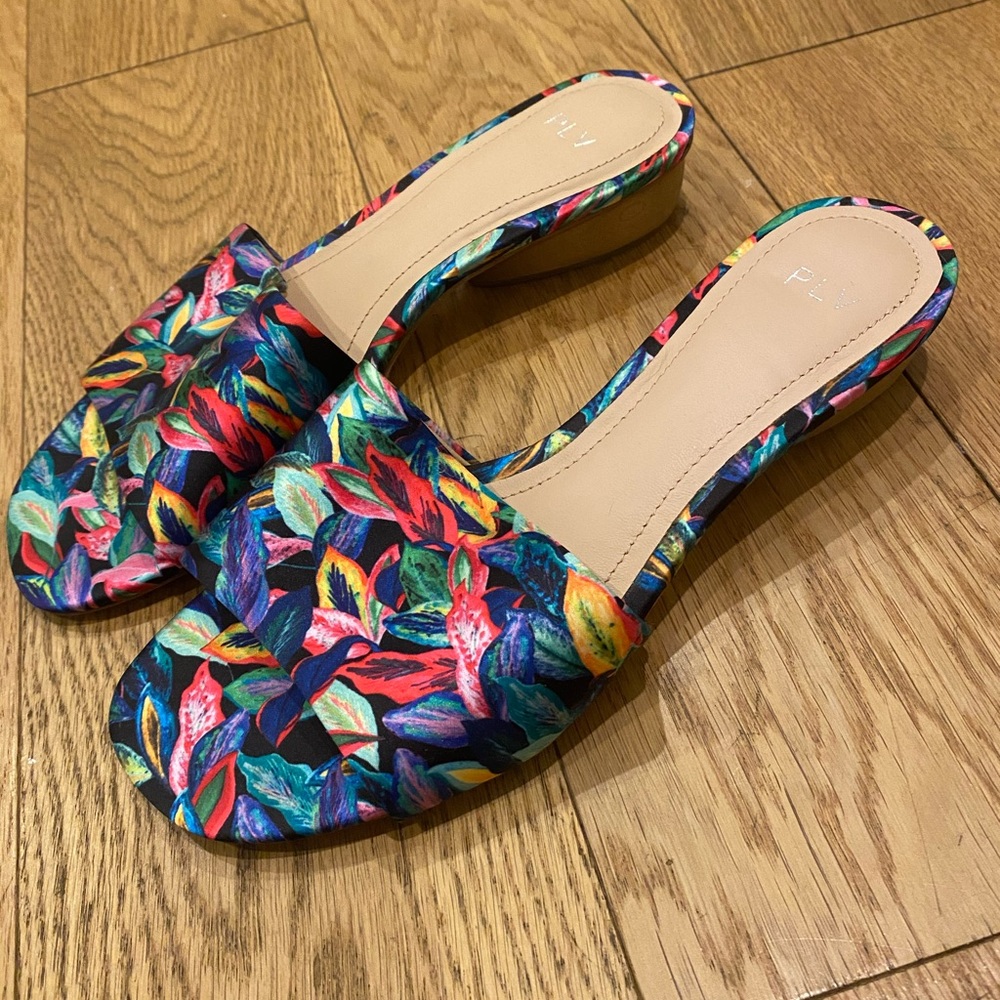 PLV Mallory Slide Sandal (Tropical Print)